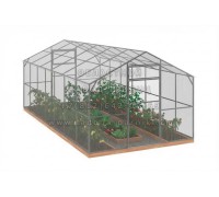 Теплица Прямостенная-8 Двухскатная 3М-40х20 Оц65 ПК4