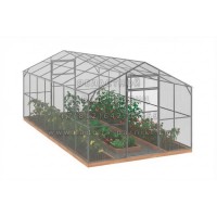 Теплица Прямостенная-6 Двухскатная 3М-40х20 Оц100 ПК4