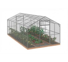 Теплица Прямостенная-4 Двухскатная 3М-40х20 Оц50 НАНО